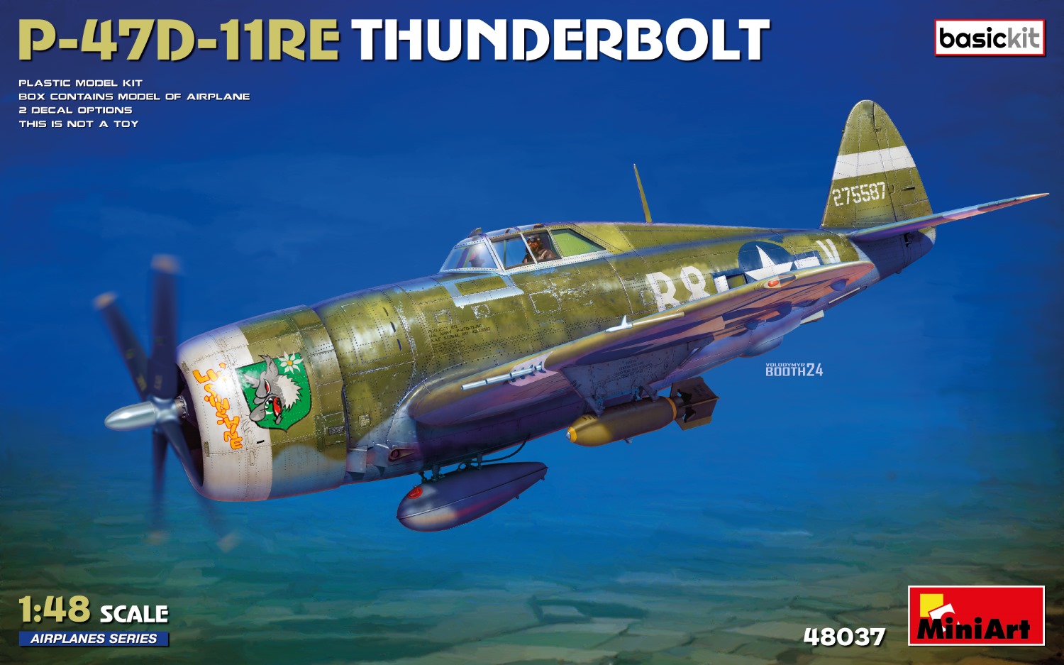1/48 P-47D-11RE Thunderbolt. Basic Kit