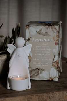 Vänskaps Ängeln för värmeljus inkl Gåvobox - Majas Cottage