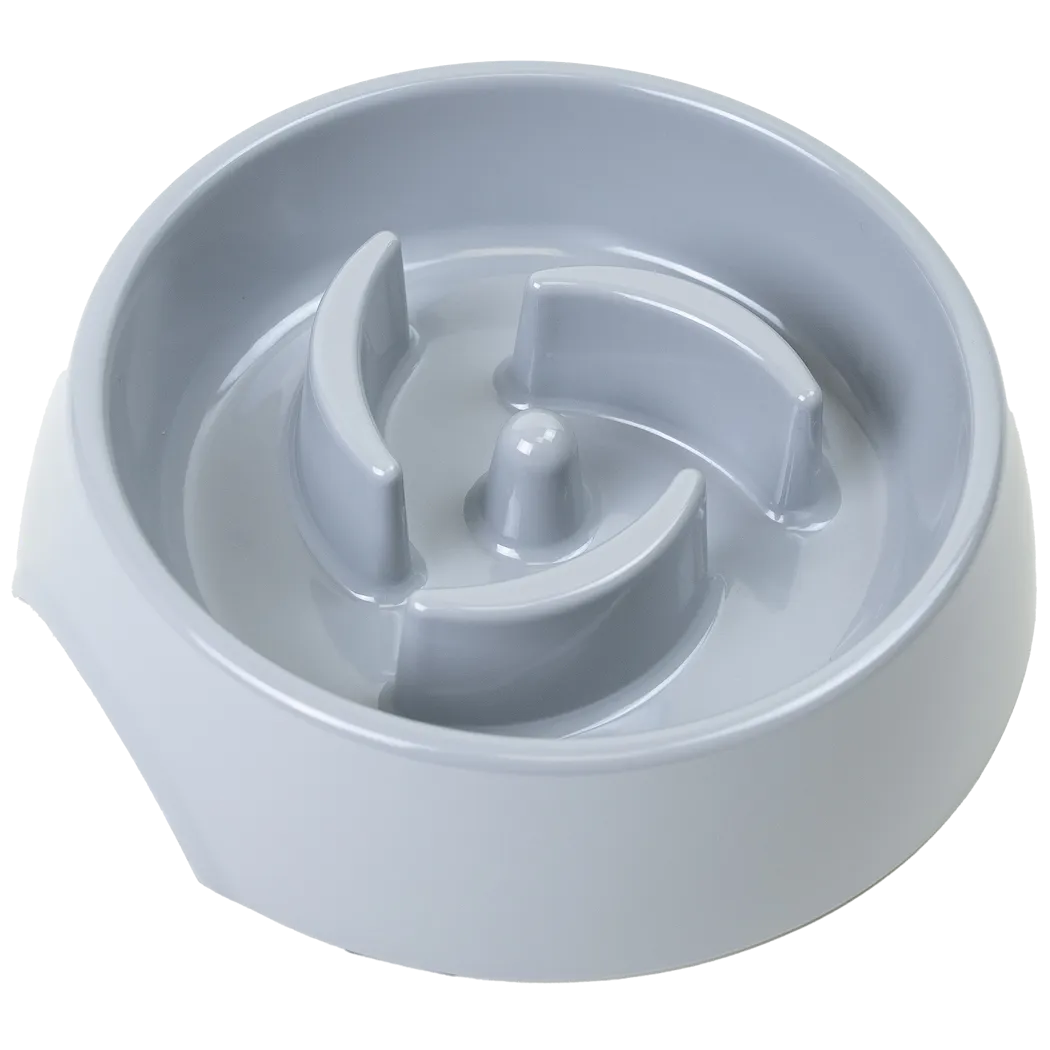 Selected by ZOO Food bowl Slow feed, L, 600ml, 20x5cm, Gray - 2