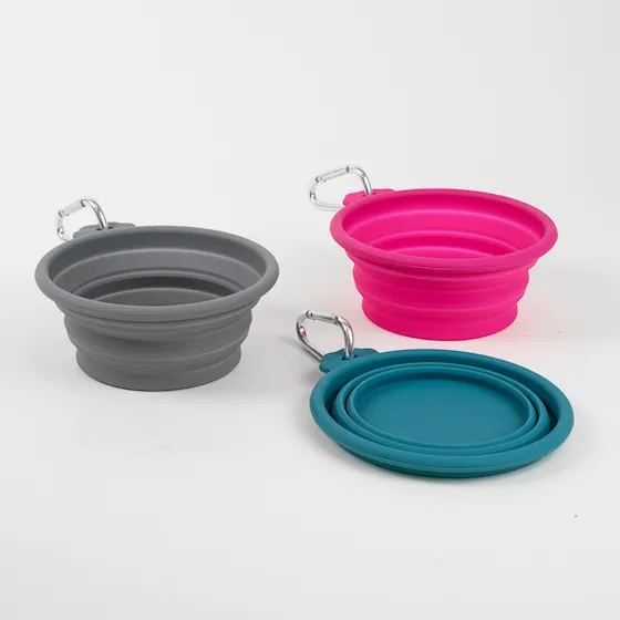 Selected by ZOO Collapsible Travel Bowl Soft, M/L, 400ml, 14x12,5cm - Various colors - 6