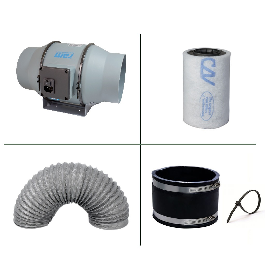 RAM Fläktpaket 100mm - 199 m³