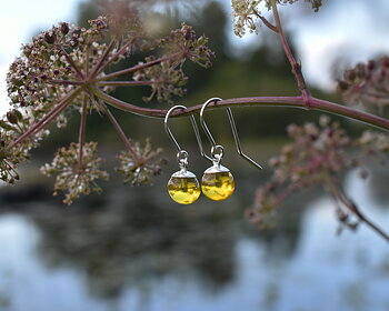 UDDEN HONEY - yellow earrings hook
