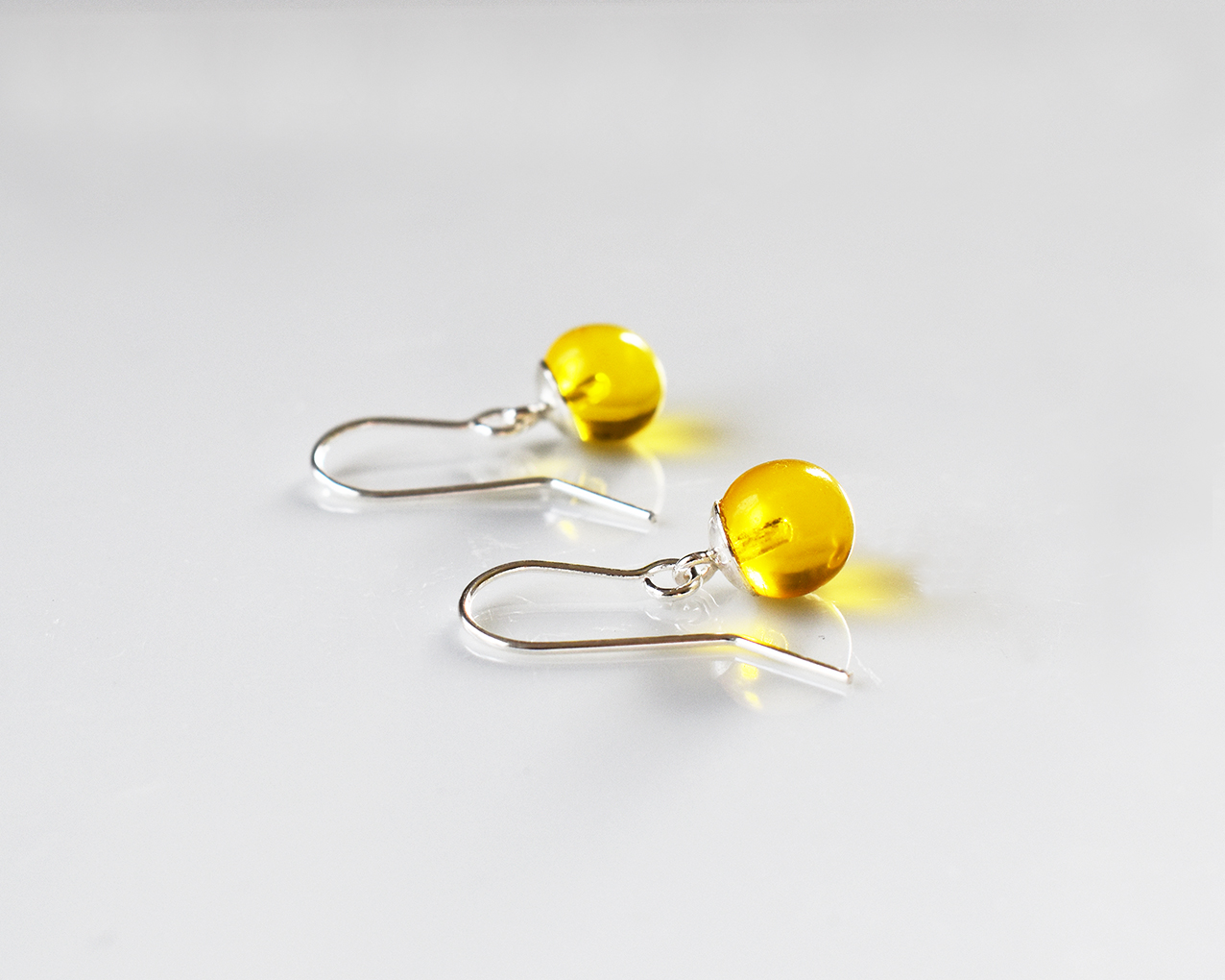 UDDEN HONEY - yellow earrings hook - 2