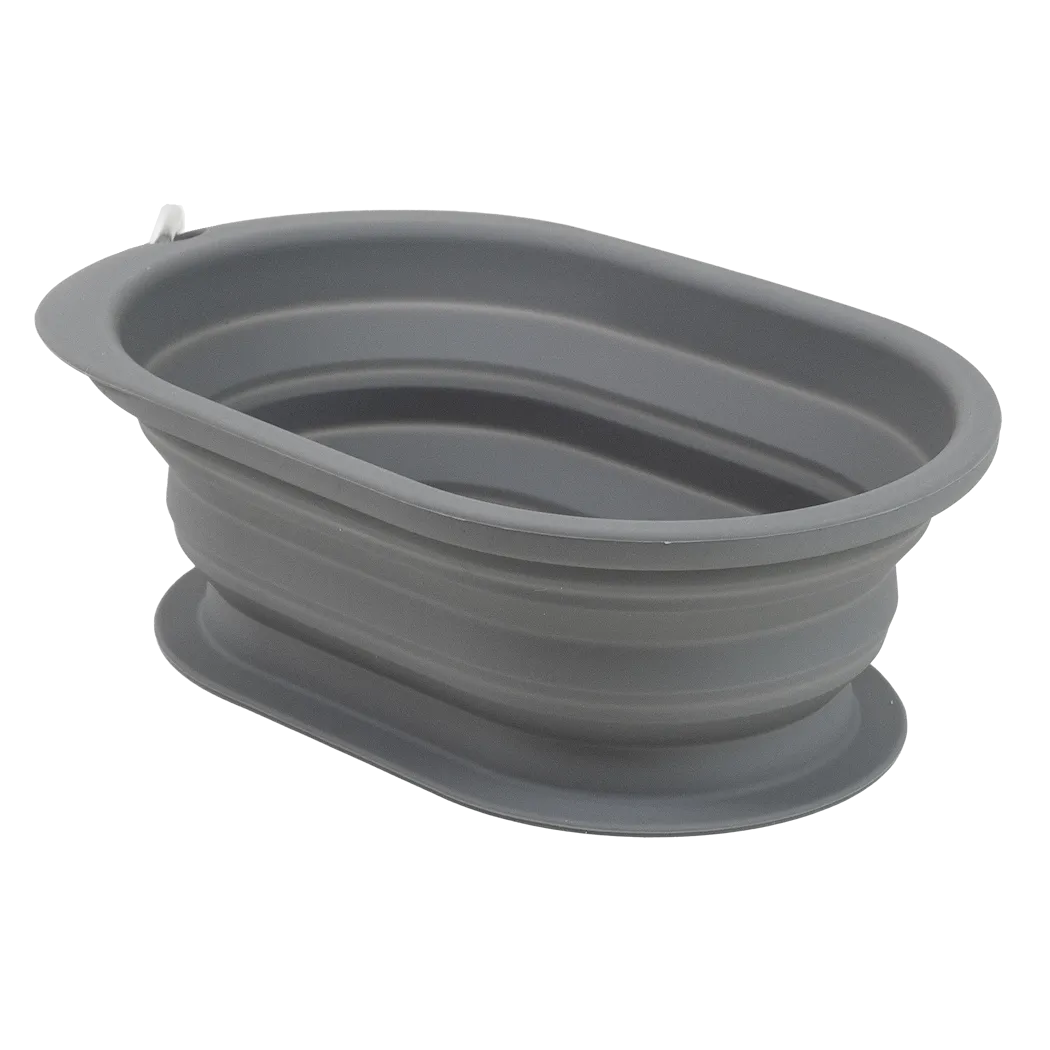 Selected by ZOO Collapsible Travel Bowl Soft, L/XL, 900ml, 21x13,5cm, Gray