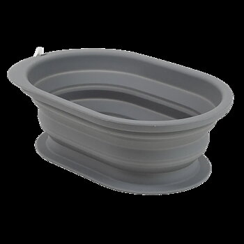 Selected by ZOO Collapsible Travel Bowl Soft, L/XL, 900ml, 21x13,5cm, Gray