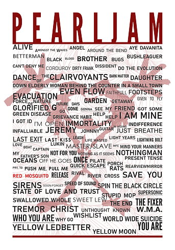 Pearl Jam Red - Poster