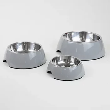 Selected by ZOO Food Bowl Solid, Gray - Various sizes