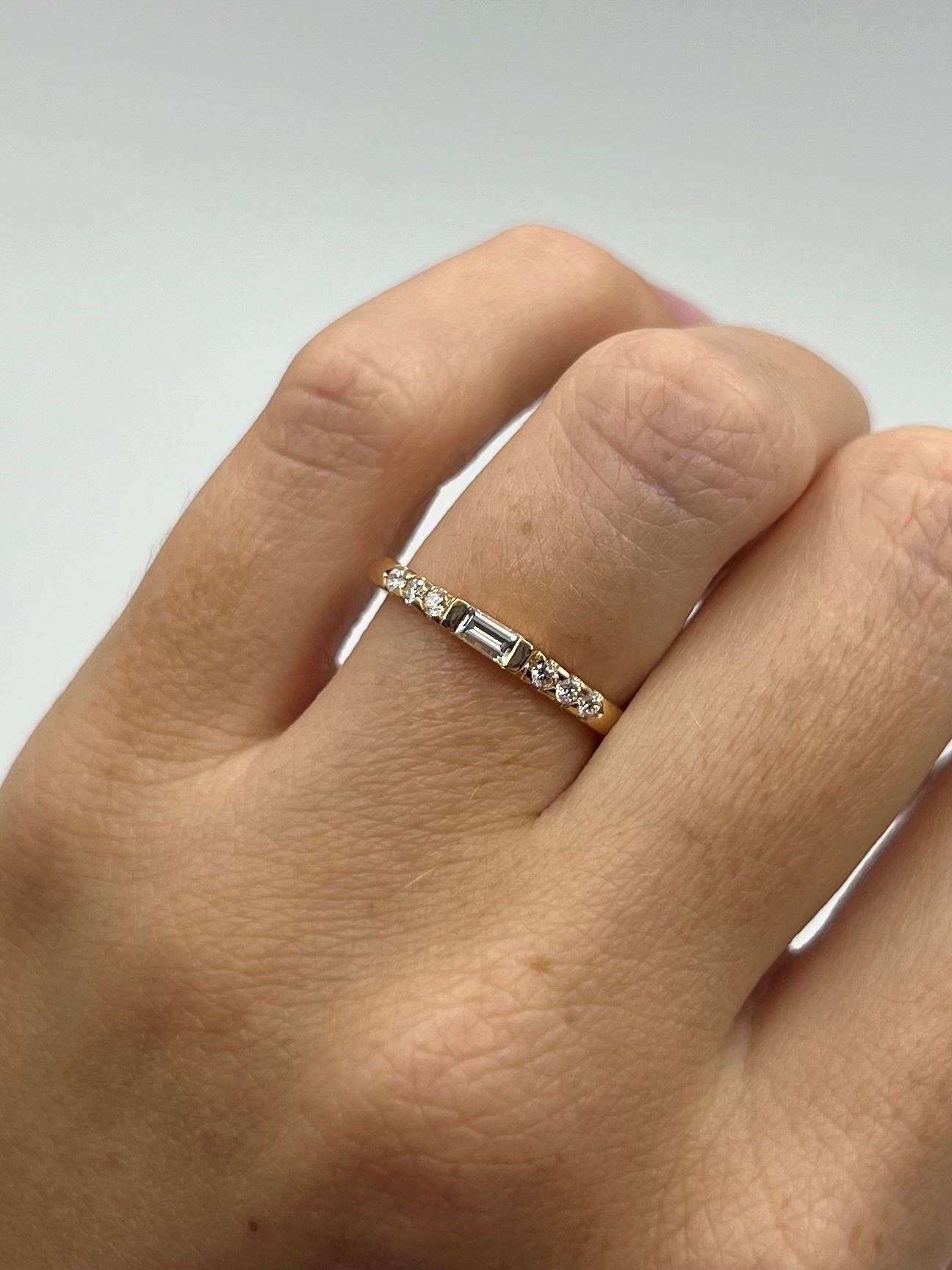 Ring Michelle handgjord diamanter guld 18 karat  - 3