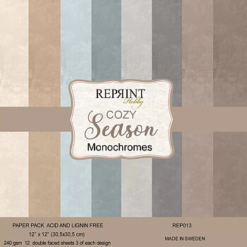 Reprint Cozy Season Monochromes Collection 12"x12"