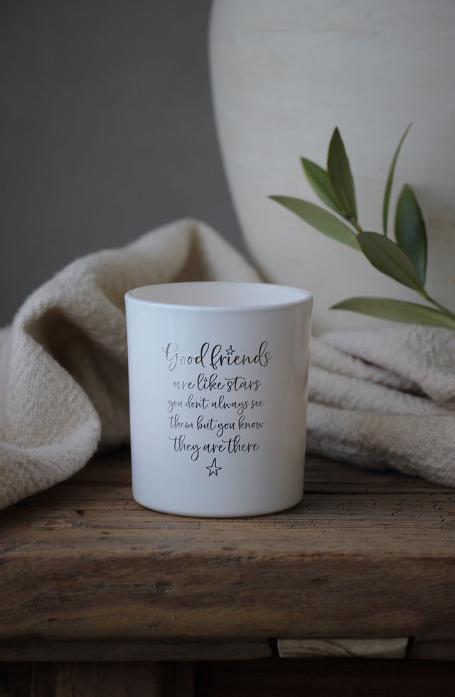 Maja Lykta  7x8 cm inkl Gåvobox - Good friends are like stars - Majas Cottage  - 2
