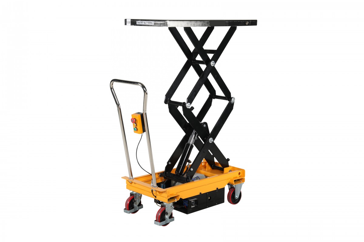Mobilt lyftbord dubbelsax / Maxlast: 500 kg