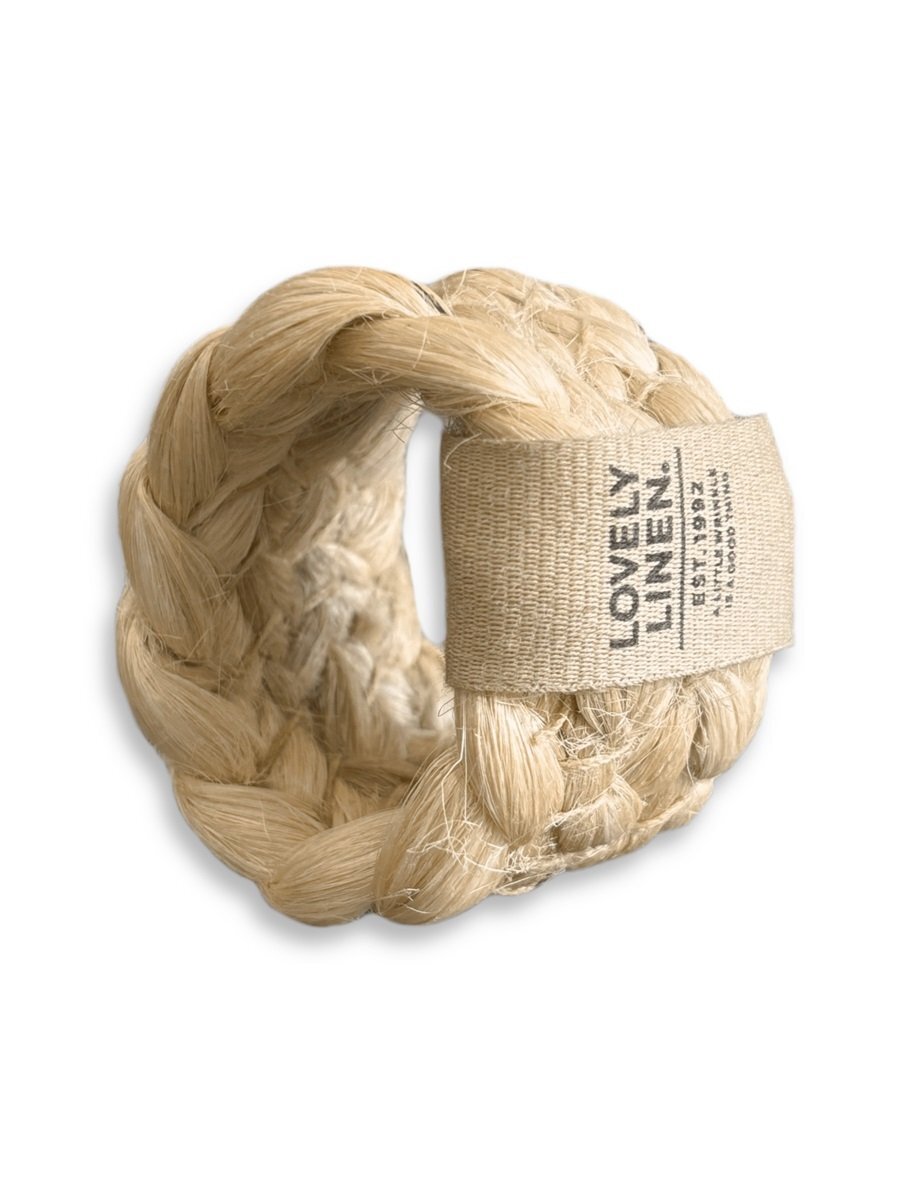 Servettringar Breezy i natur 4-p, Lovely Linen