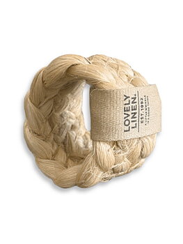 Servettringar Breezy i natur 4-p, Lovely Linen