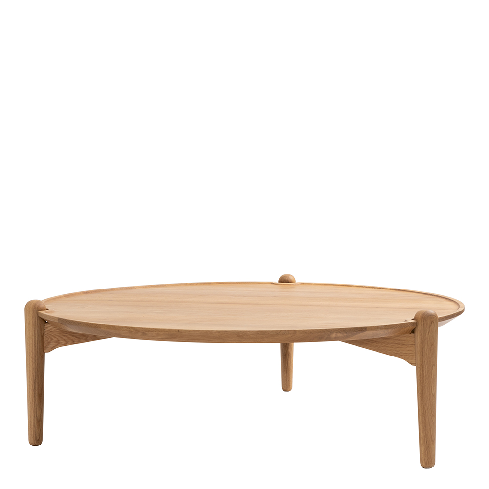 Aria Table Ø90 low (oak) - Design House Stockholm
