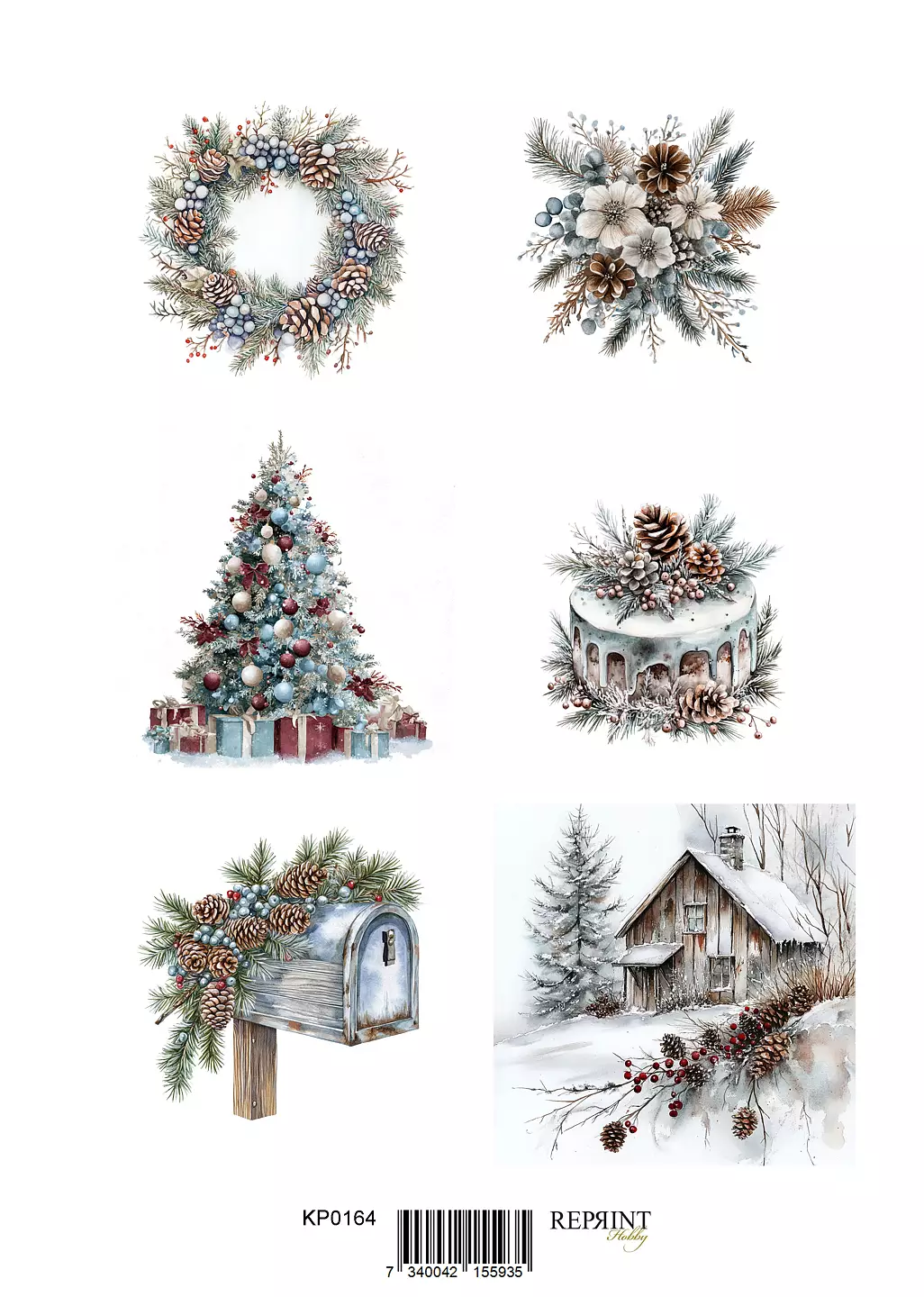  Reprint klippark A4 - Christmas time