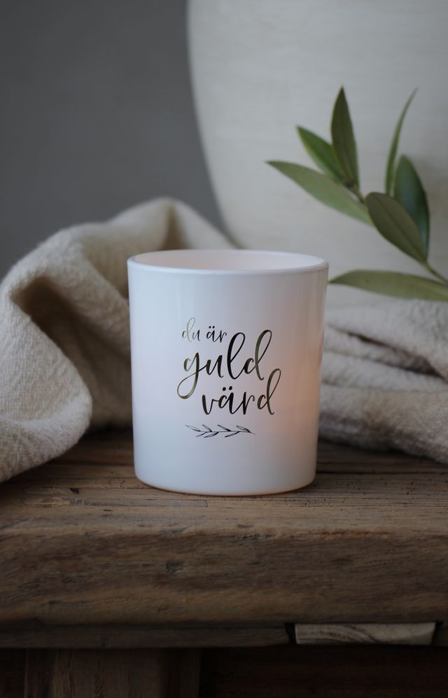 Maja Lykta  7x8 cm inkl Gåvobox - Du är guld värd - Majas Cottage  - 2