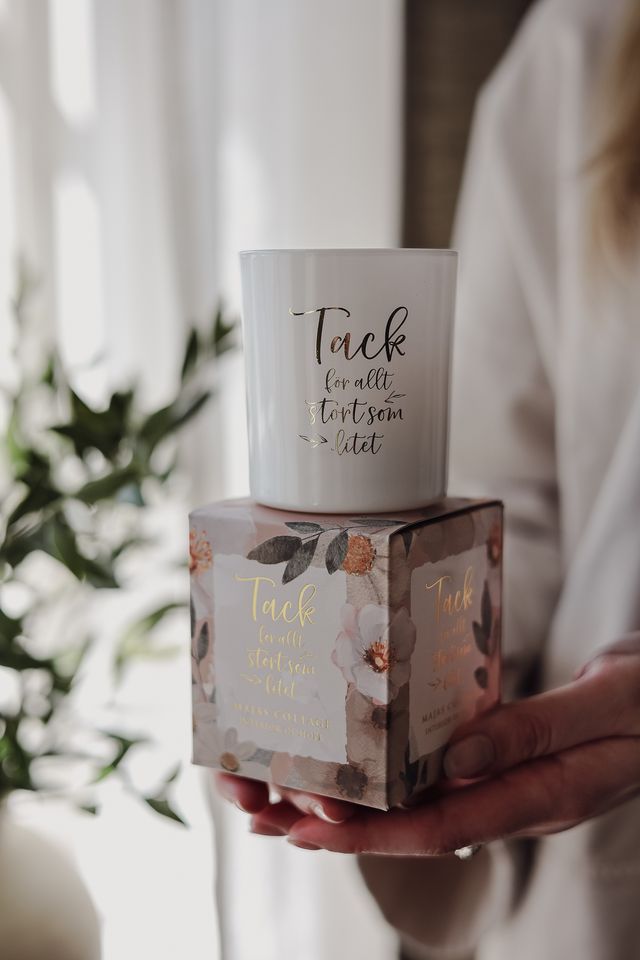 Maja Lykta  7x8 cm inkl Gåvobox -Tack för allt, stort som litet - Majas Cottage 