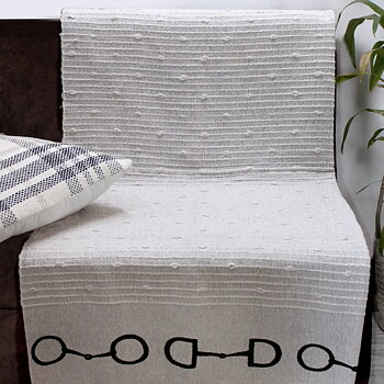 Cotton Throw AWST Intl Snaffle Bit Taupe