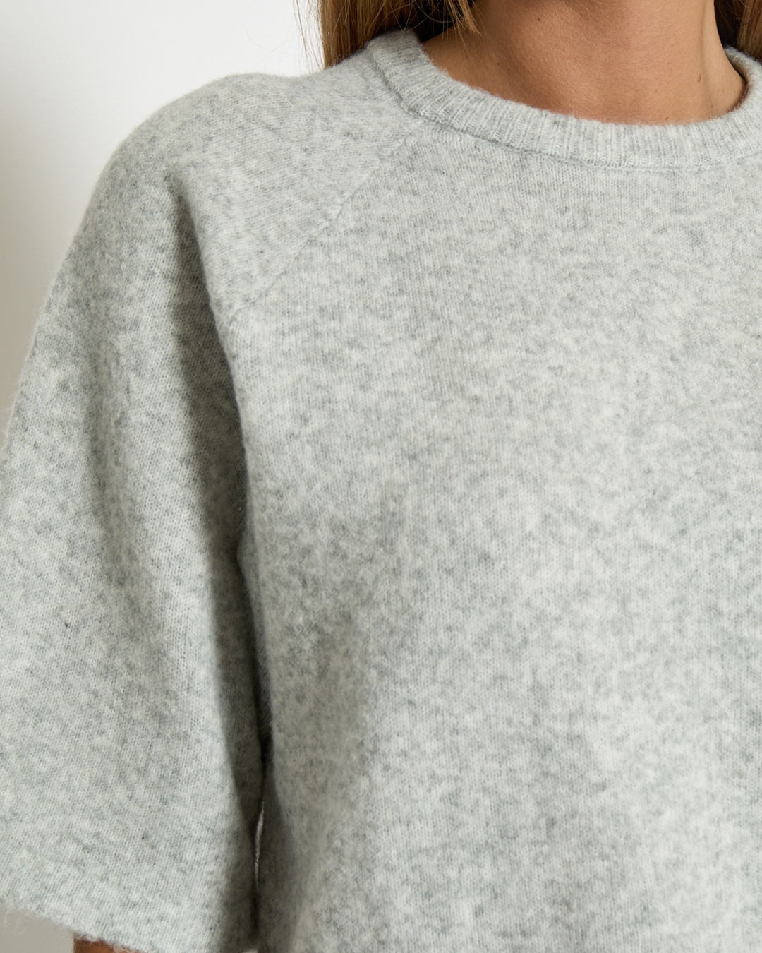 Jumper Kate kort ärm ljusgrå - 4