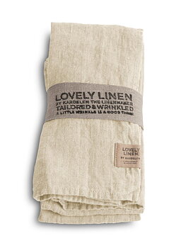 Servetter i linne off-white 4-p , Lovely linen