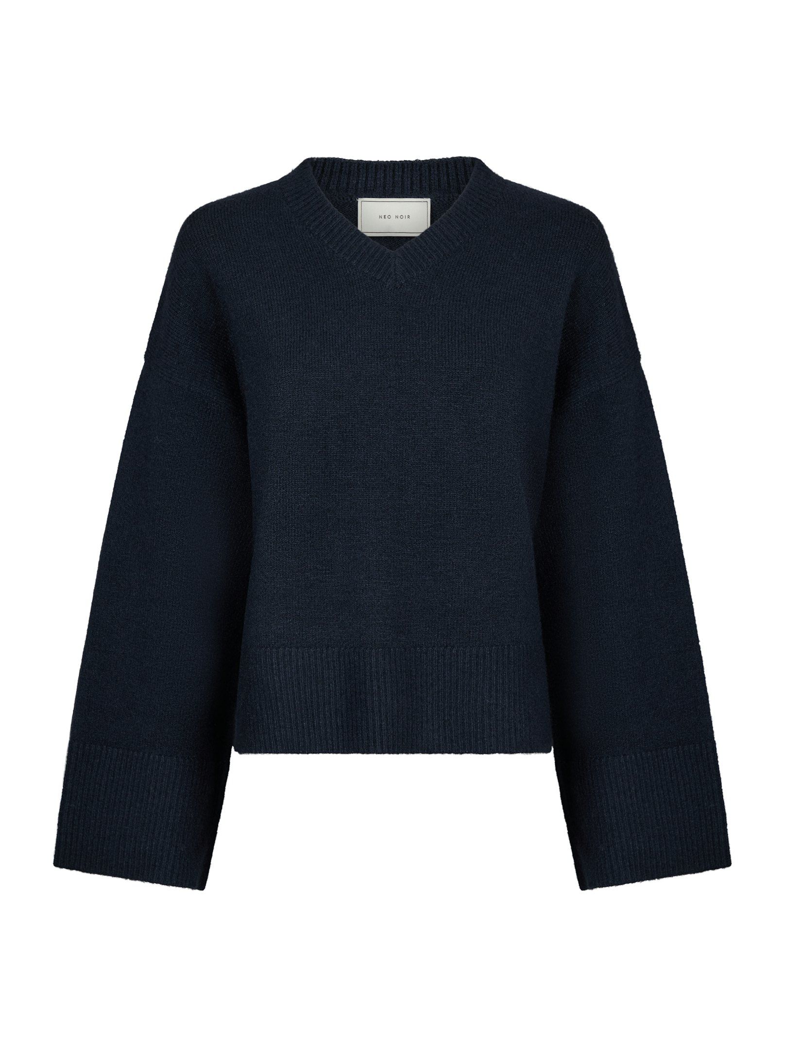 Neo Noir - Dova Knit Blouse  Navy - 6