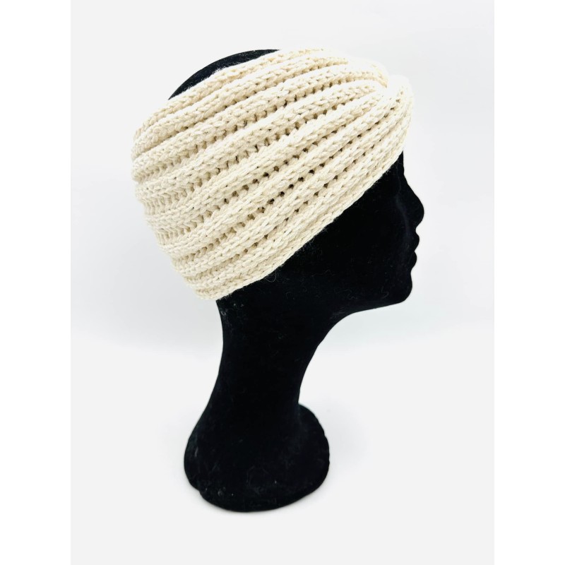 Pannband / Benvit med Shimmer 