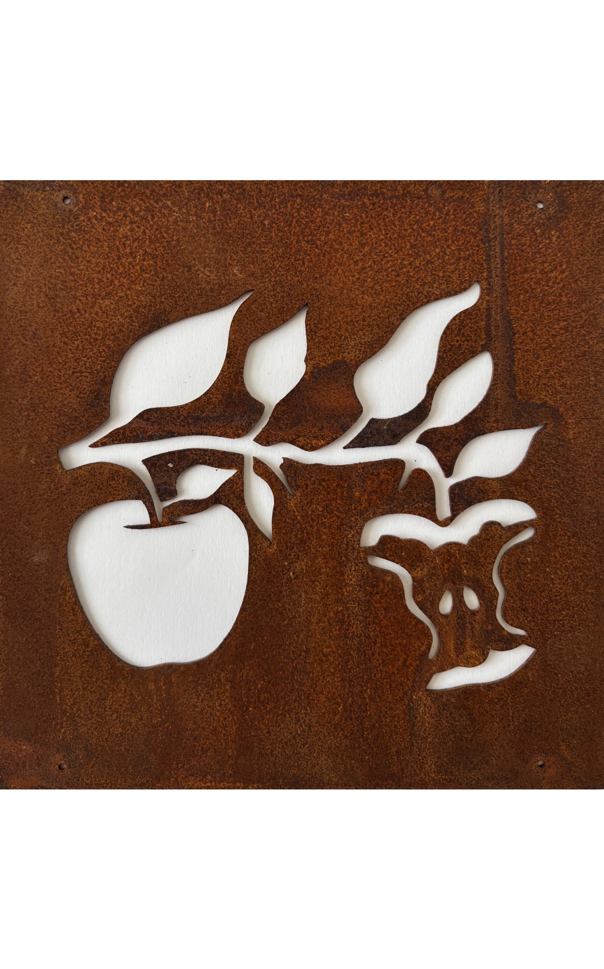 Sign Apple - Apple with steel wire for reinforcement mesh or sign holder
