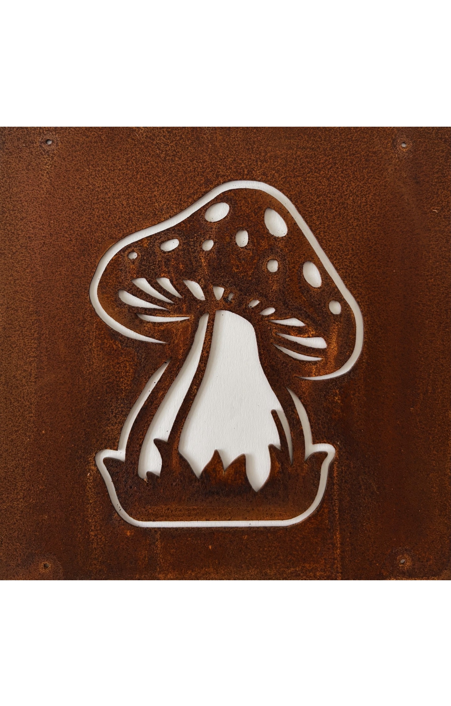 Sign Toadstool with steel wire for reinforcement mesh or sign holder