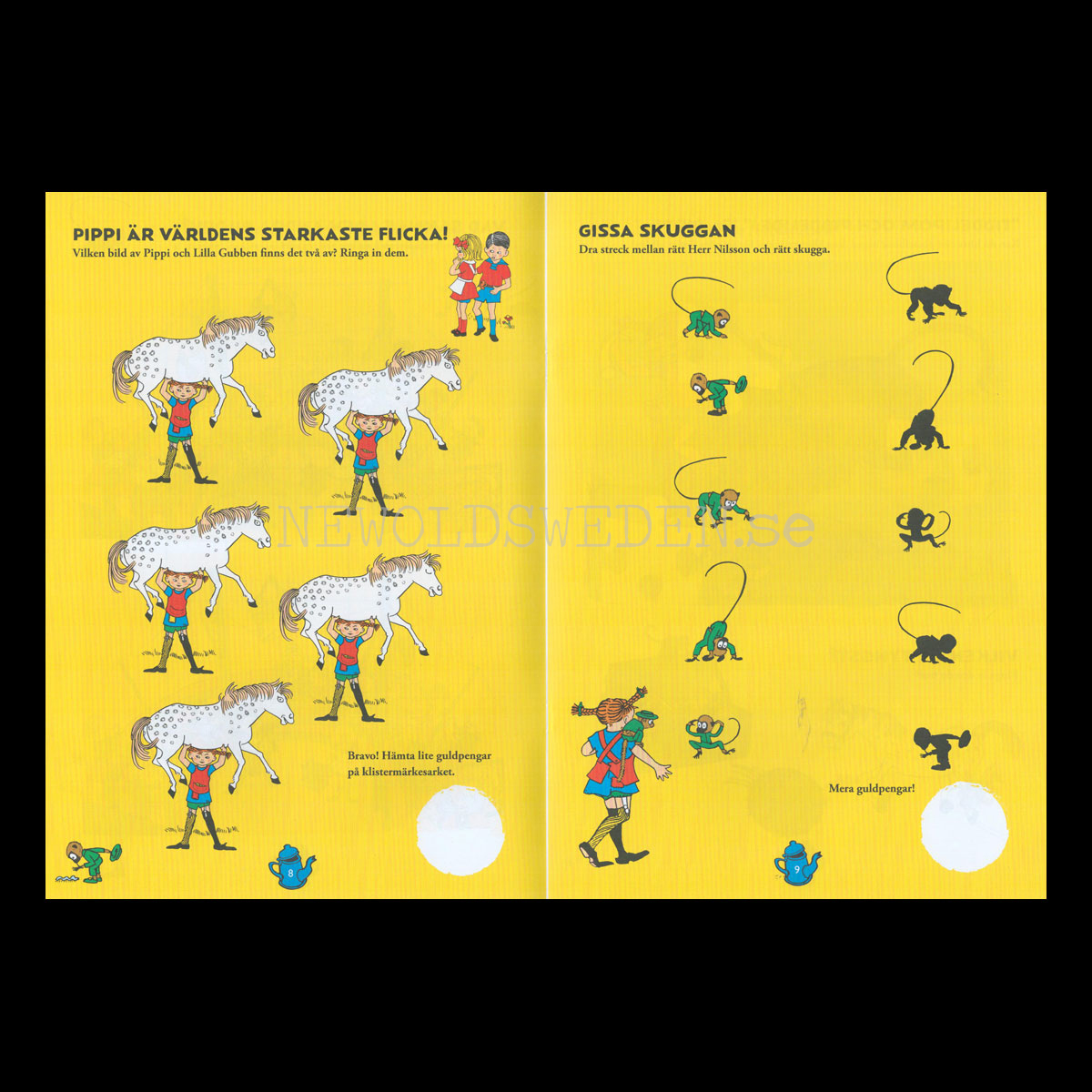 Pippi - PYSSELBOK - Pippi LÅNGSTRUMP - L30 - 3