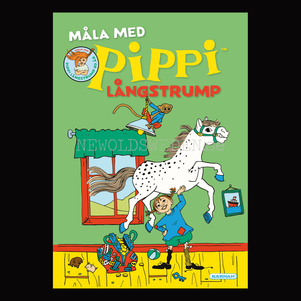 Pippi - MÅLARBOK - MÅLA MED - Pippi LÅNGSTRUMP - L10