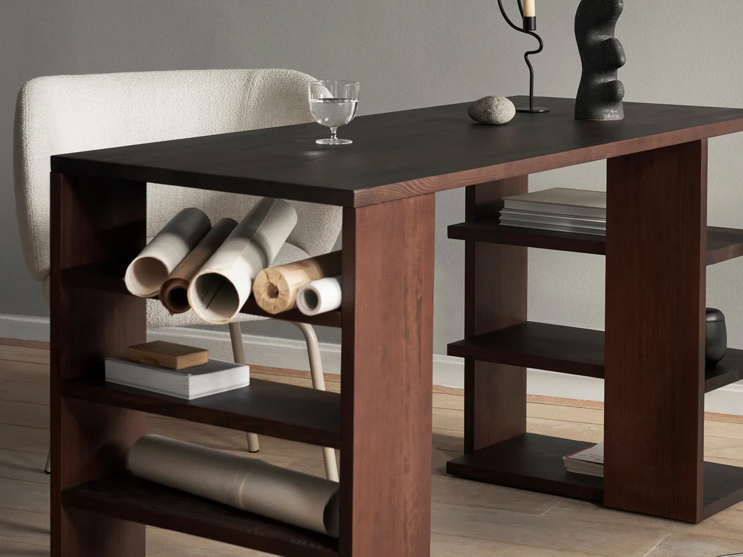 Skrivbord Edre Dark stained Ferm Living - 2
