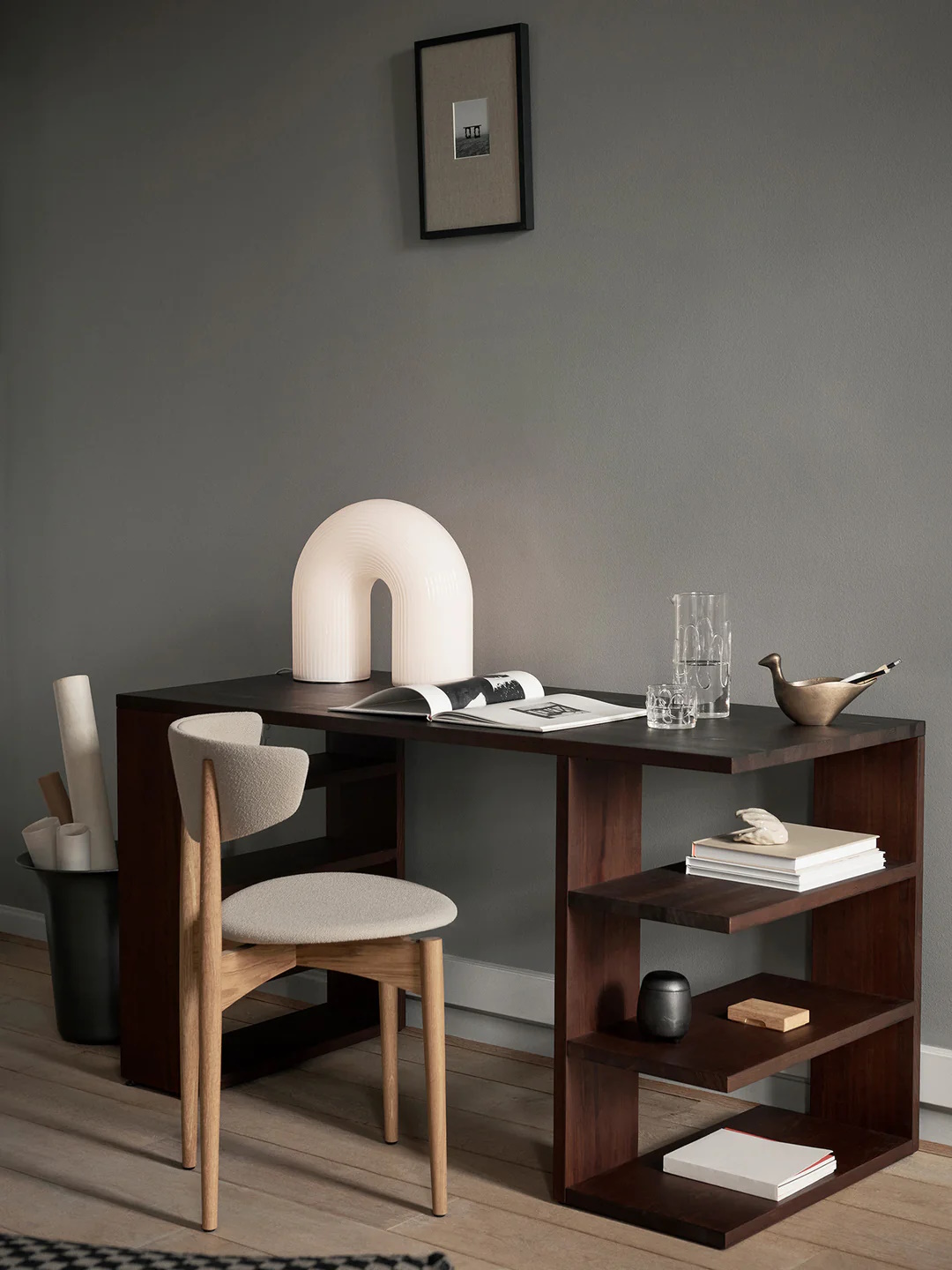 Skrivbord Edre Dark stained Ferm Living - 3