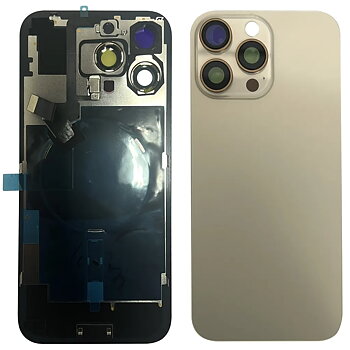 iPhone 16 Pro Max Baksida med NFC samt tejp - Öken Titan