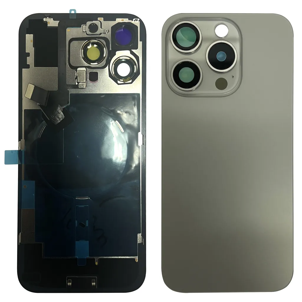 iPhone 16 Pro Max Baksida med NFC samt tejp - Naturlig Titan