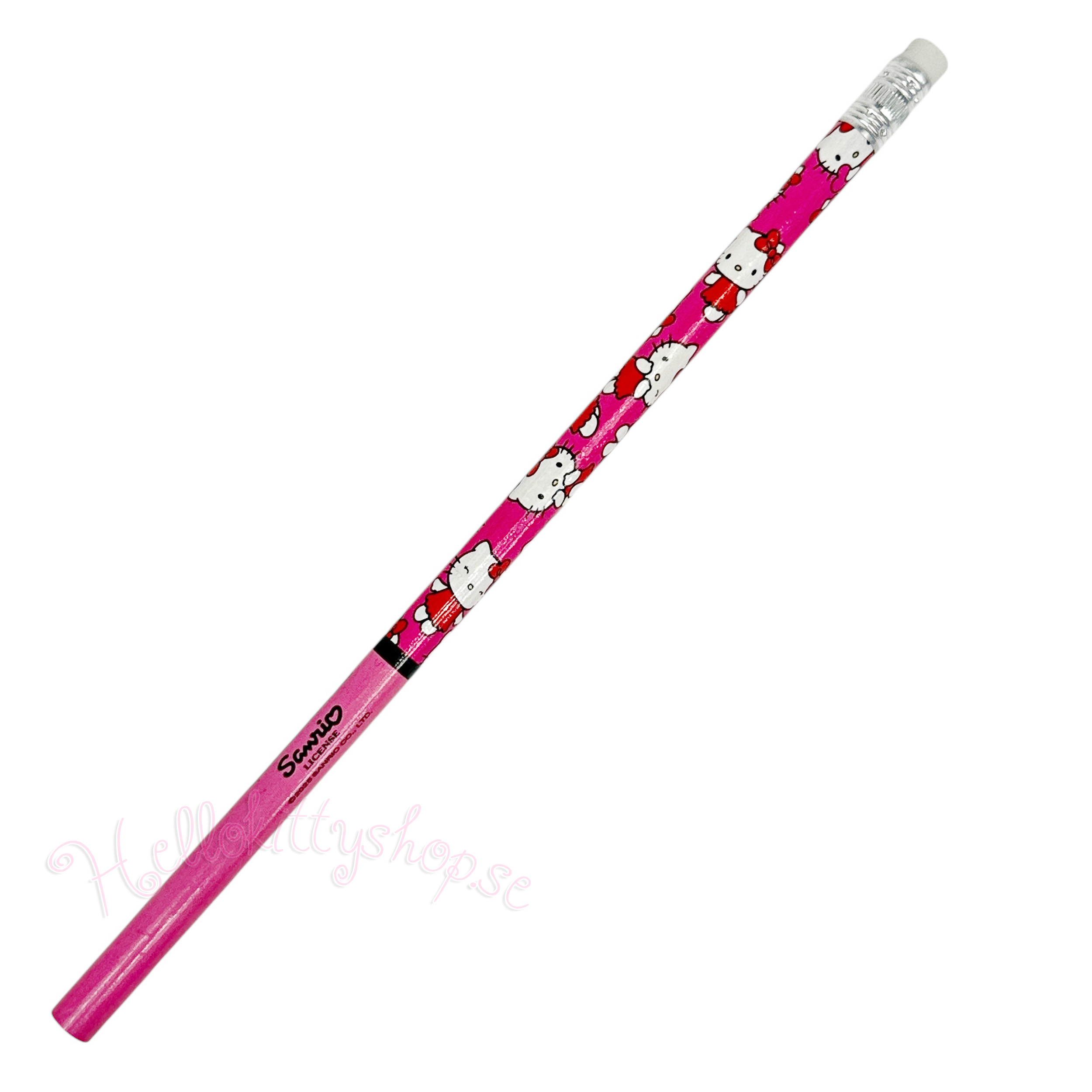 Hello Kitty Blyertspenna med Suddgummi - Sweetheart - Rosa
