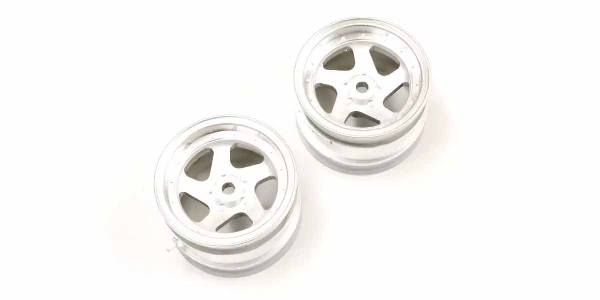 Kyosho OTH244SCC Optima Wheel 5 Spokes 1.7 inches Satin Chromed (2)