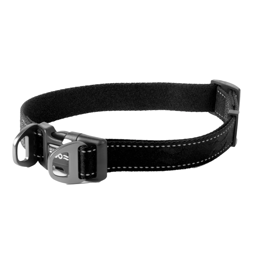 Selected by ZOO Dog collar Rufus adjustable, Black - Various sizes