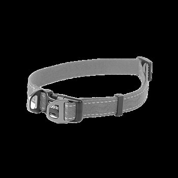 Selected by ZOO Dog collar Rufus adjustable, Gray - Various sizes