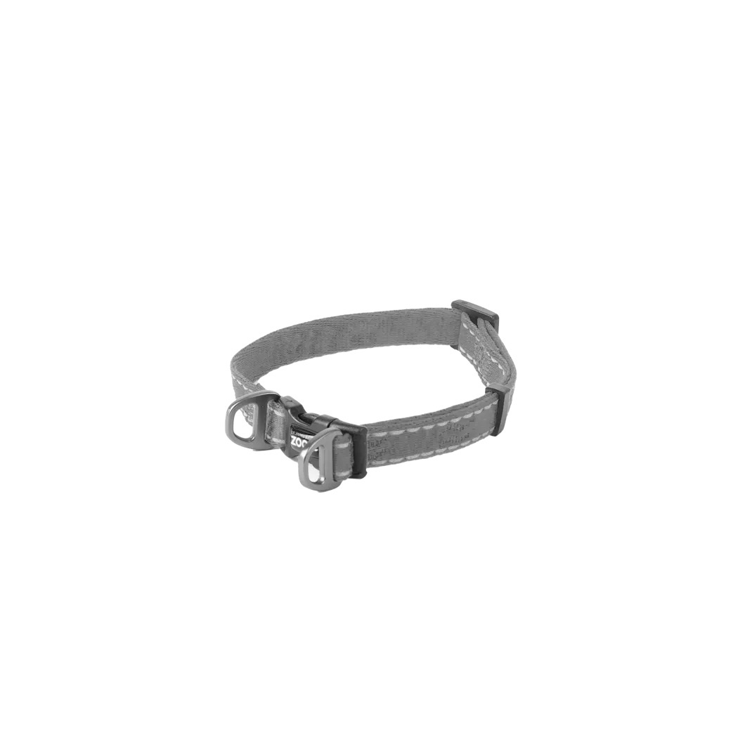Selected by ZOO Dog collar Rufus adjustable, Gray - Various sizes - 4