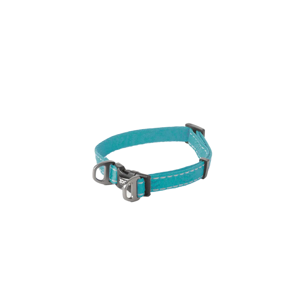 Selected by ZOO Dog collar Rufus adjustable, Turquoise - Various sizes - 4