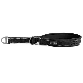 Selected by ZOO Dog collar Rufus half-strap, Black - Various sizes