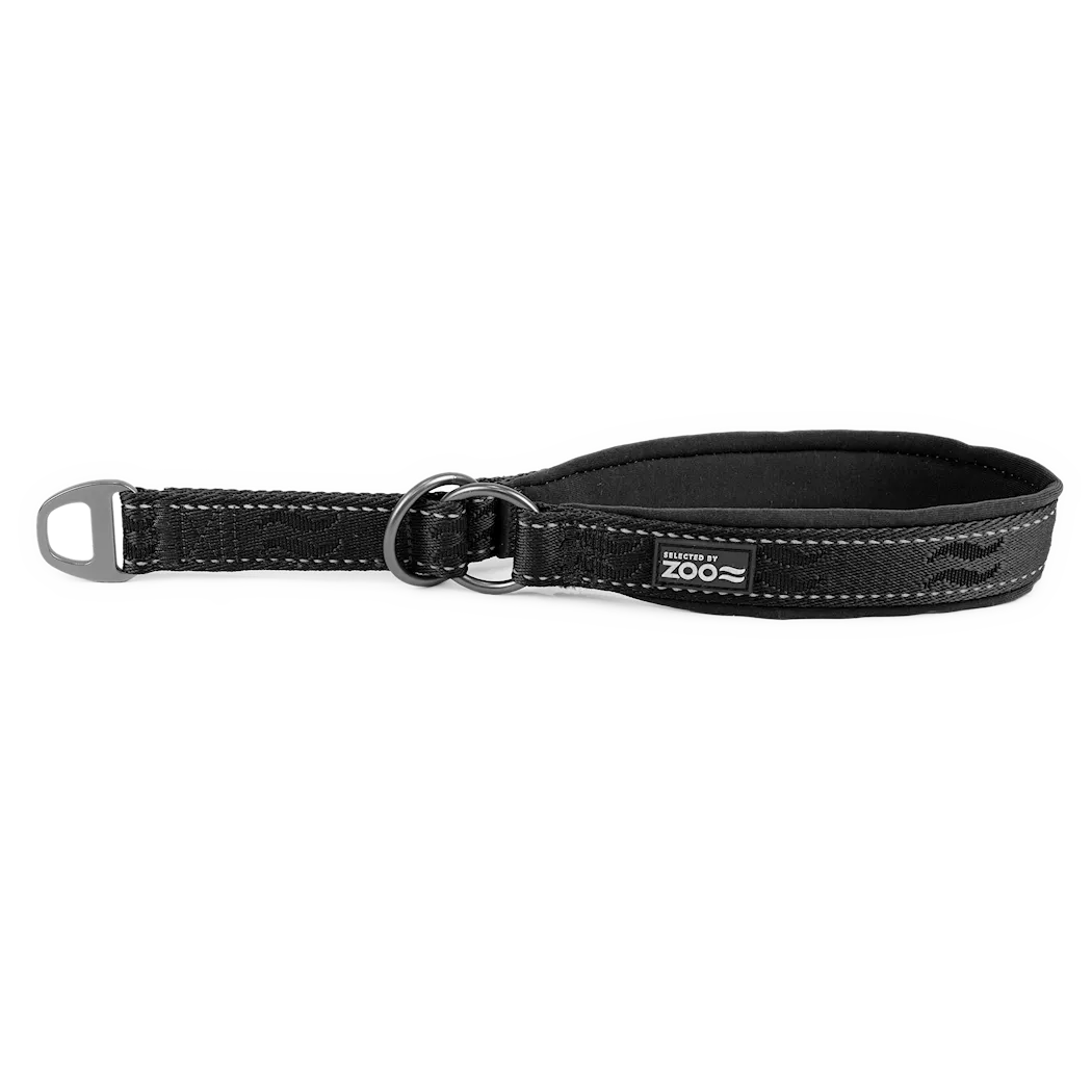 Selected by ZOO Dog collar Rufus half-strap, Black - Various sizes - 2
