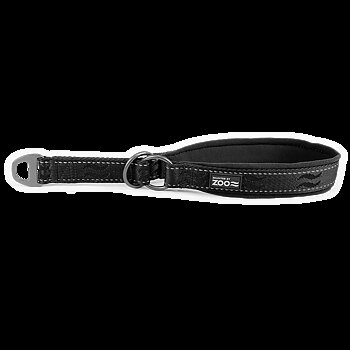 Selected by ZOO Dog collar Rufus half-strap, Black - Various sizes