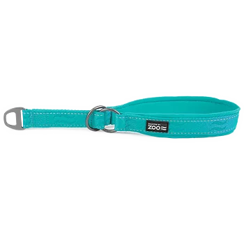 Selected by ZOO Dog Collar Rufus Half Iron, Turquoise - Various sizes