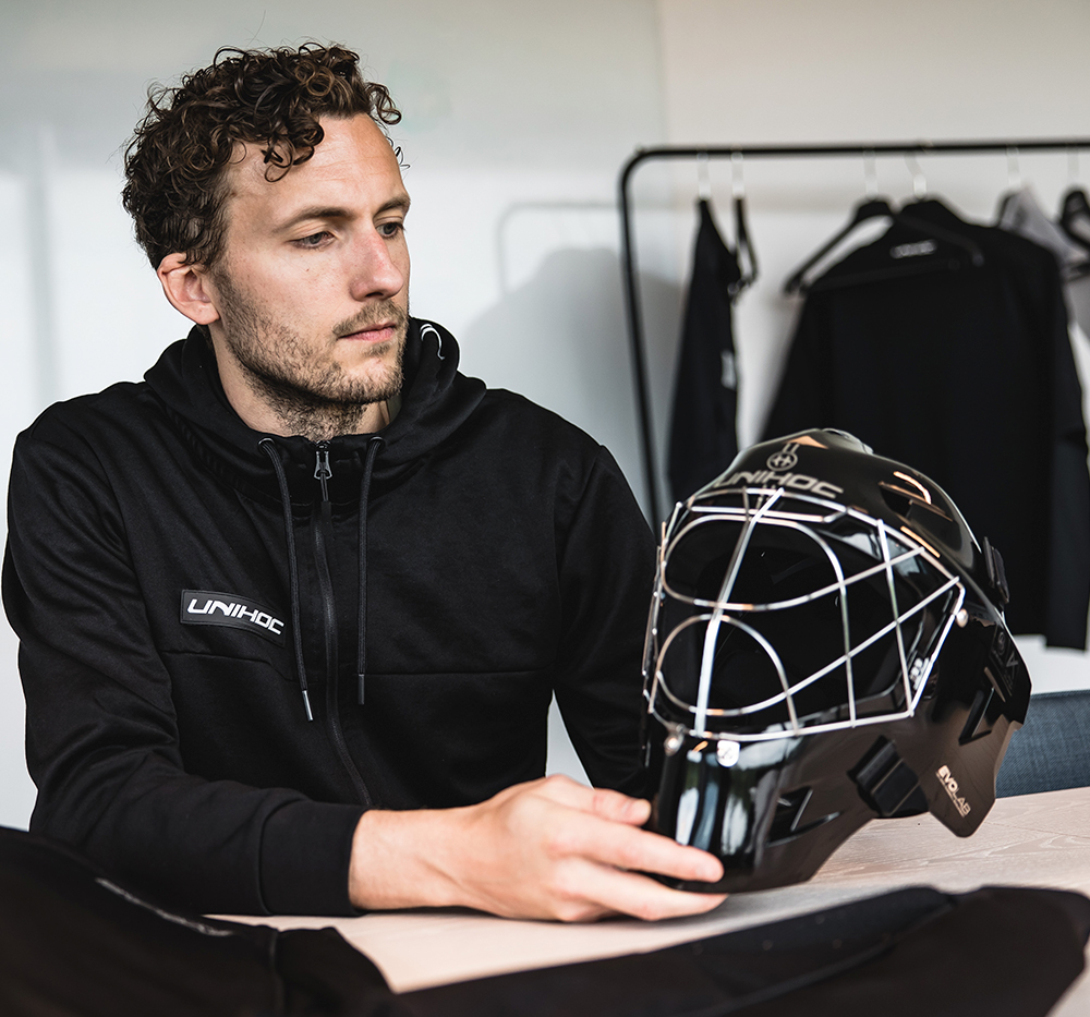 Unihoc Goalie Mask Alpha Prime Evolab silver edt. - 3