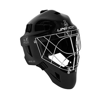 Unihoc Goalie Mask Alpha Prime Evolab silver edt.