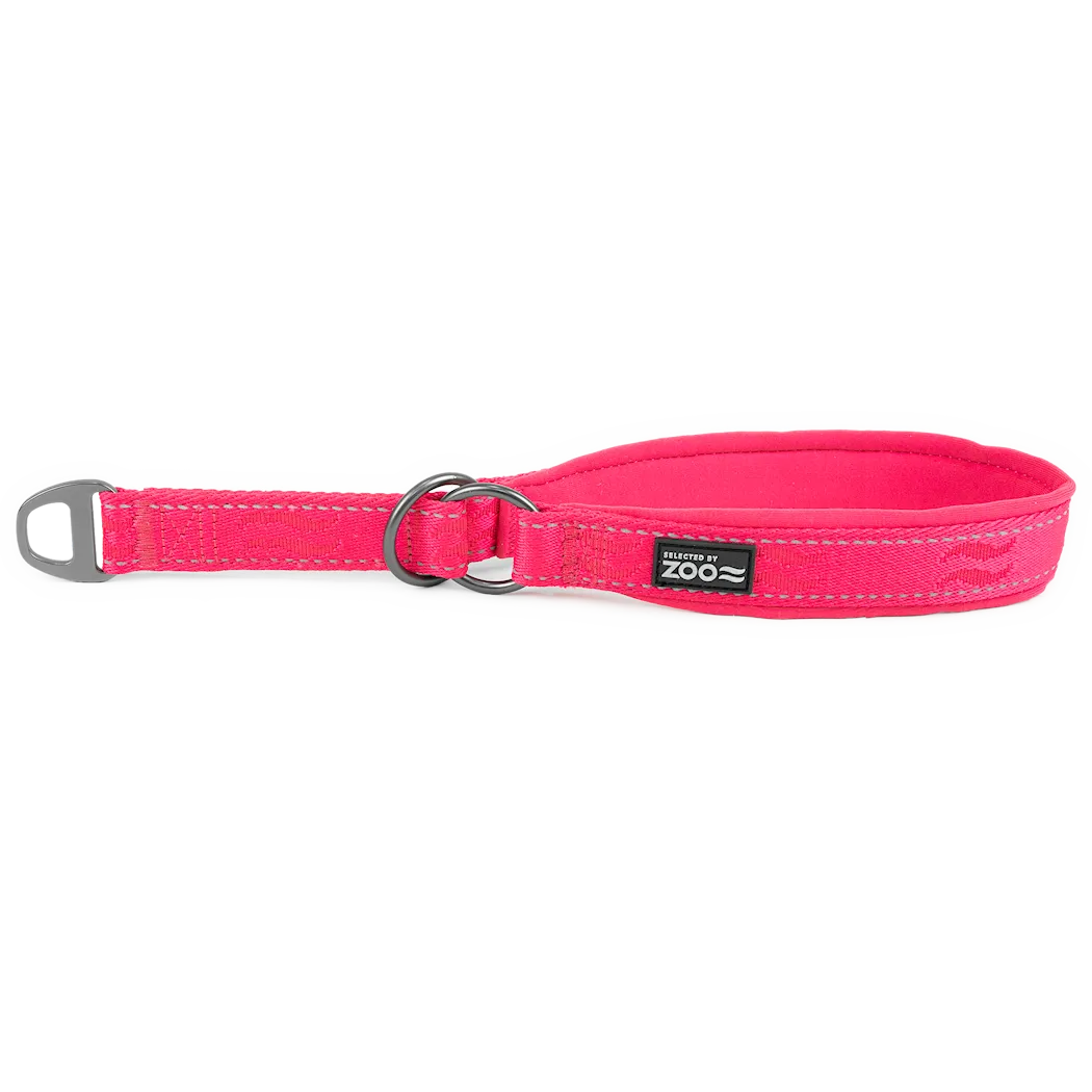 Selected by ZOO Dog collar Rufus half-strap, Pink - Various sizes
