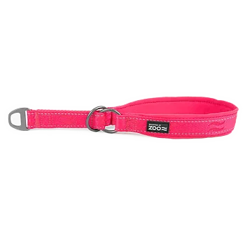 Selected by ZOO Dog collar Rufus half-strap, Pink - Various sizes