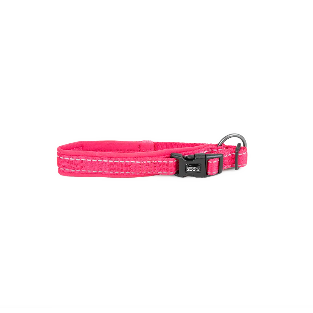 Selected by ZOO Dog collar Rufus padded adjustable, Pink - Various sizes - 5