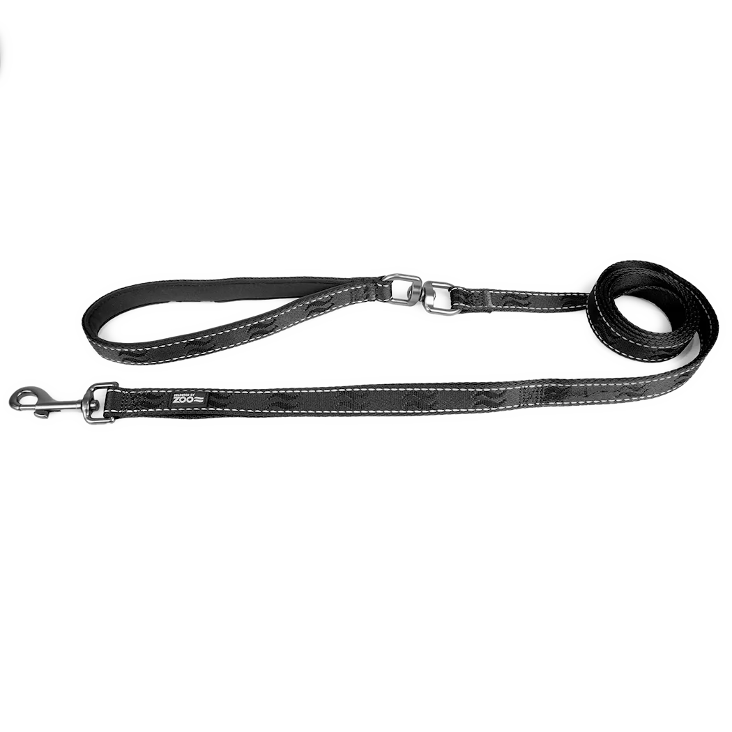 Selected by ZOO Leash Rufus, Black - Various sizes